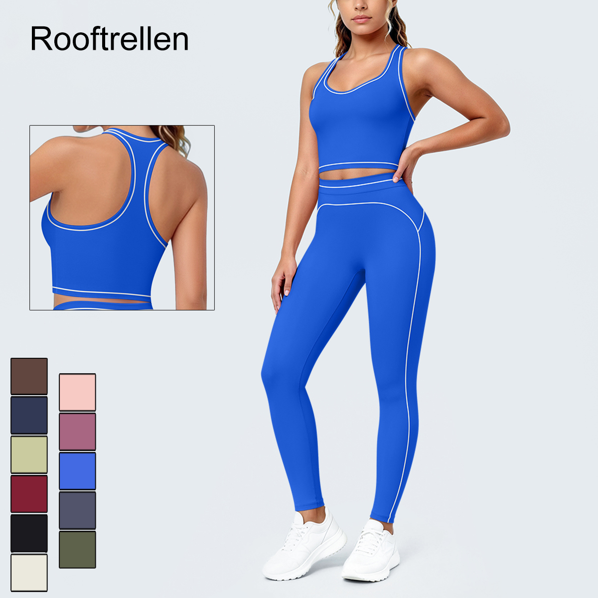 Hip Thrust Pad - Woman Summer Gym Sports Yoga Set