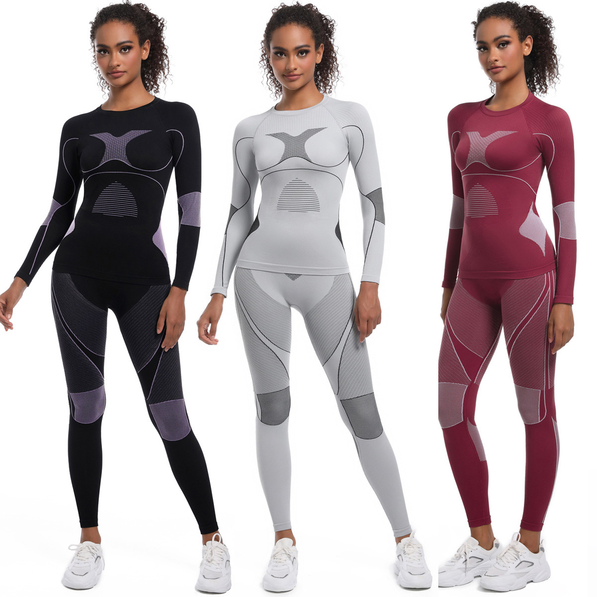 Yoga Fitness Girl - Women Girl Skiing Underwear Set Fitness