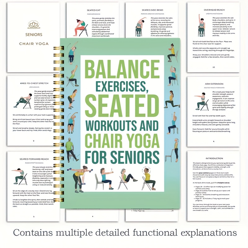 Chair Yoga Exercise Notebook F - Yoga Fitness Journal review and price