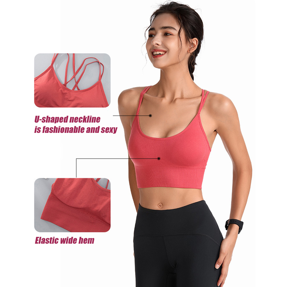1Pcs Sports Bras Women Push Up - Yoga Fitness Girl review and price