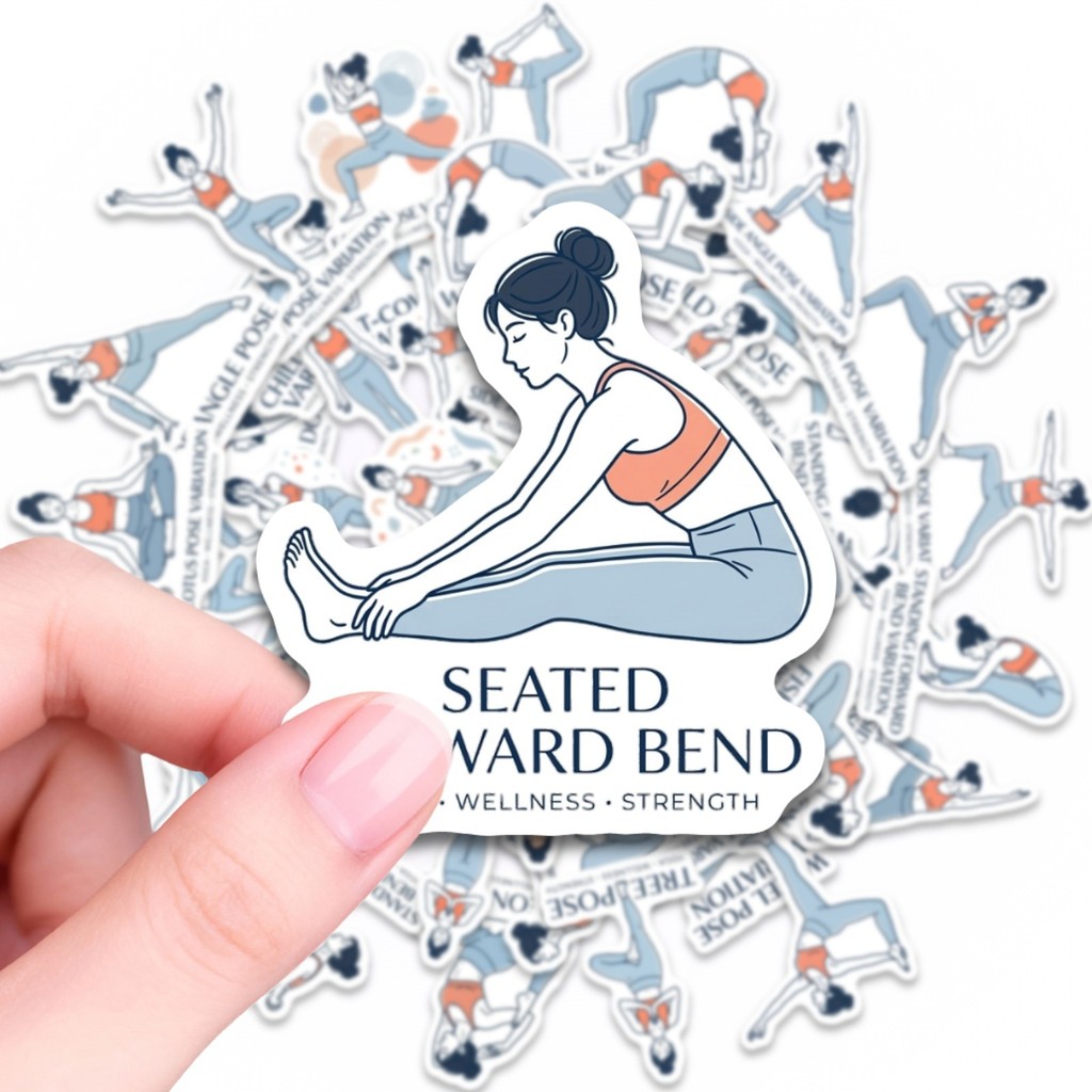 50Pcs Yoga Pose Stickers, Fitn - Yoga Fitness Journal review and price