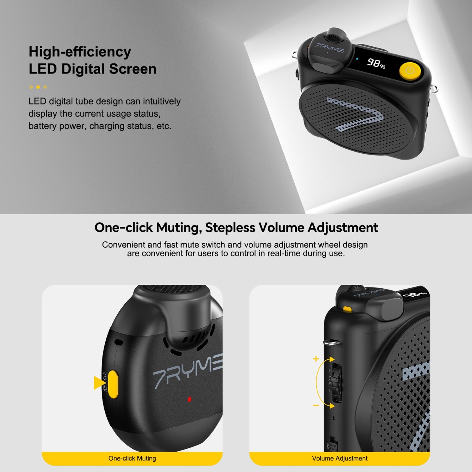 7RYMS WA2 Portable Voice Ampli - Yoga Fitness Teacher review and price