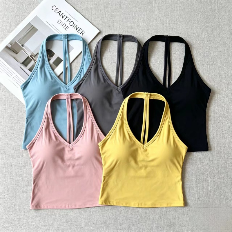 V‑Neck Halter T‑Back Yoga Tank - Yoga And Fitness Studio review and price