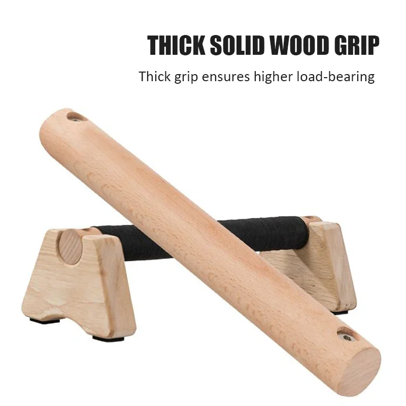 Wooden Push-up Stand Non-SlipP - Dip Bar Parallel review and price